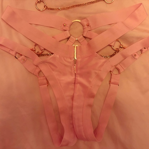 Honey Birdette Kukoro Blush & Rose Gold Set - Picture 4 of 7